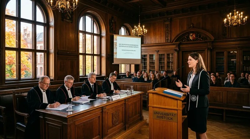 Doktorand verteidigt Dissertation vor Prüfungskommission